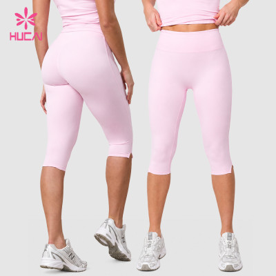 Custom High Waist Calf Length Capri Leggings for Women's Activewear Brands