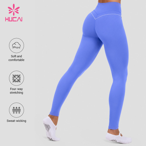 Custom Contrast Piping Sweetheart Seam Leggings - Private Label Sportswear