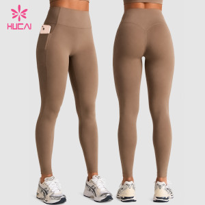 Custom High Waist Full Length Pocket Leggings for Sports and Gym Brands