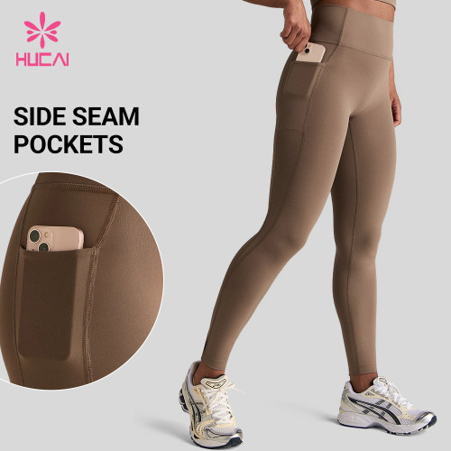 Custom High Waist Full Length Pocket Leggings for Sports and Gym Brands