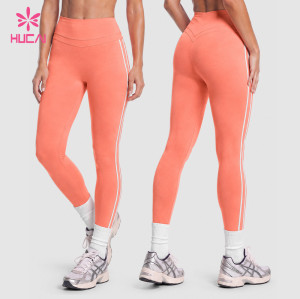 Custom Sculpt Leggings with Retro Side Stripes for Training Brands