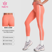 Custom Sculpt Leggings with Retro Side Stripes for Training Brands
