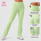 Custom High Rise Flare Leggings with Back Pleat - OEM Wholesale Supply