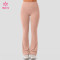 Custom High Rise Flare Leggings with Back Pleat - OEM Wholesale Supply