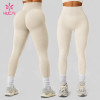 Custom Ribbed Knit High Waist Leggings for Fitness and Lifestyle Brands