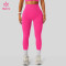 Custom Ribbed Knit High Waist Leggings for Fitness and Lifestyle Brands