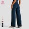Custom Wide Leg Fold Over Waistband Lounge Leggings - Wholesale Supply