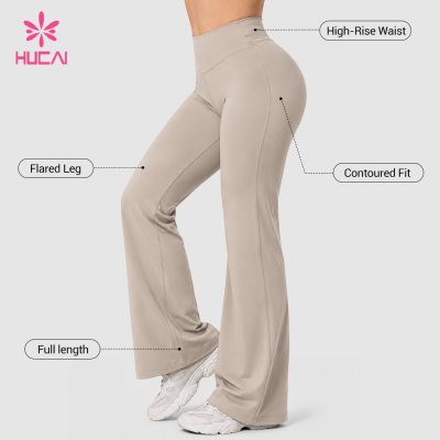 Custom High Waist Contour Flare Leggings - ODM Service for Labels