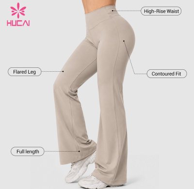 Custom High Waist Contour Flare Leggings - ODM Service for Labels