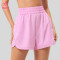 Custom High Waist Flowy Running Shorts with Side Zip Pocket for Training Labels
