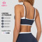 Custom Double Layer Strap Contrast Sports Bra for Private Label Brands