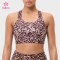 Custom Printed Mesh Back Cut-Out Sports Bra for Activewear Labels