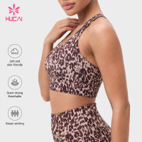 Custom Printed Mesh Back Cut-Out Sports Bra for Activewear Labels