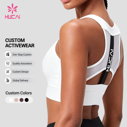 Custom Mesh Back Cut-Out Sports Bra - OEM and Private Label Supply