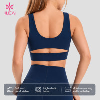 Custom Crossover Wrap Front Sports Bra for Women's Sportswear Labels