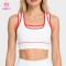 Custom Square Neck Contrast Trim Sports Bra - Wholesale Supply for Labels