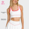 Custom Square Neck Contrast Trim Sports Bra - Wholesale Supply for Labels