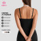 Custom Longline Vest Sports Bra with Contrast Inner Layer for Brands