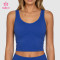 Custom Lined Mid-Length Bra Top with Arc Seam for Yoga and Studio Labels