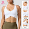 Custom Ruched Front Racerback Sports Bra - OEM Service for Labels