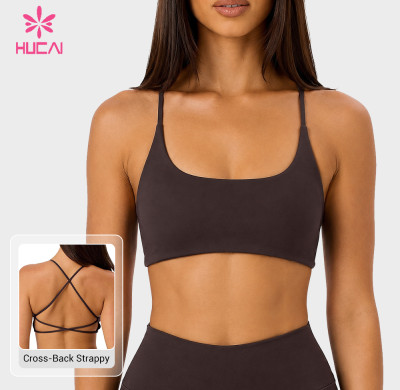 Custom Multi-Strap Crisscross Back Sports Bra for Retail and DTC Brands