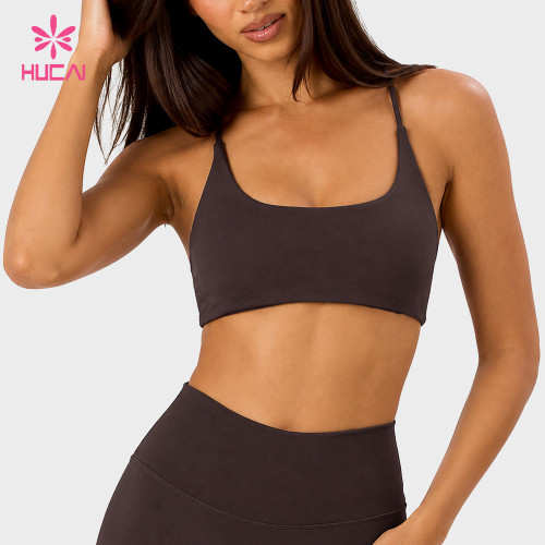 Custom Multi-Strap Crisscross Back Sports Bra for Retail and DTC Brands