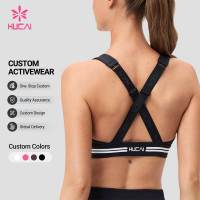 Custom Front Zip Cross Back Sports Bra - Private Label Supply Program