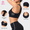 Custom Racerback Sports Bra with Side Mesh Vents for OEM Bulk Orders