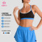 Custom Contrast Cross Strap Sports Bra for Private Label Buyers in Bulk