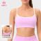 Custom Thin Strap Low-Back Sports Bra with Contrast Edging for Studio and Lounge Brands