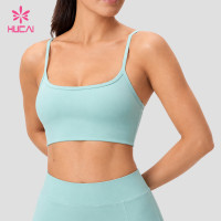 Custom Thin Strap Low-Back Sports Bra with Contrast Edging for Studio and Lounge Brands