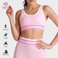 Custom Double Layer Colour Block Bra with Extended Underband for Label Programs