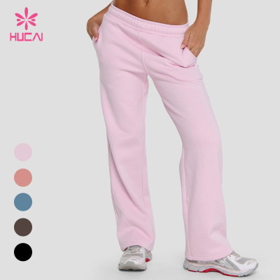 Custom Fleece Sweatpants with Side Pockets for Women's Athleisure Labels