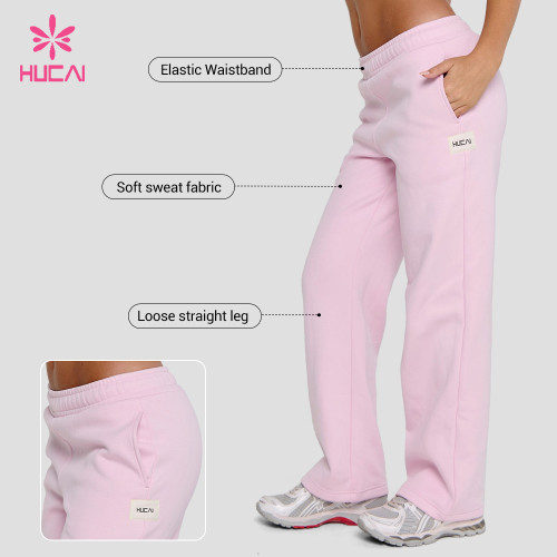 Custom Fleece Sweatpants with Side Pockets for Women's Athleisure Labels