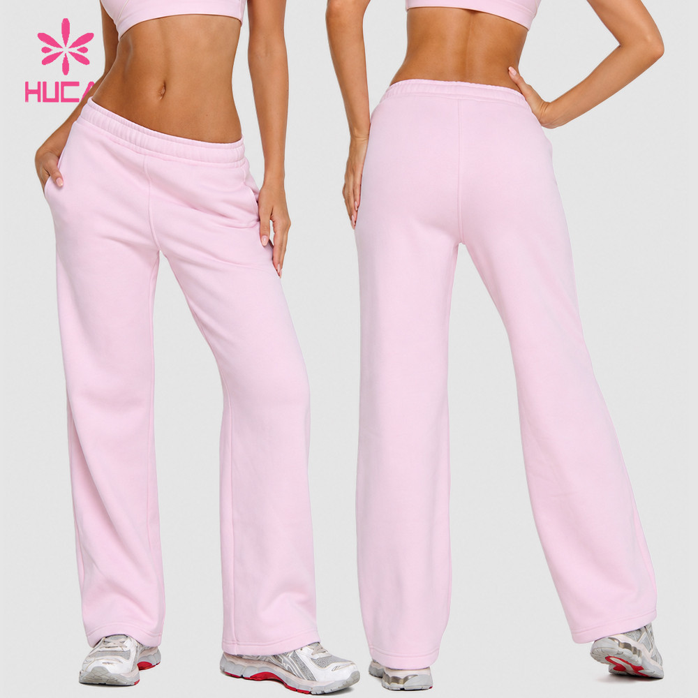 Front and back views of the fleece sweatpant with no back pockets