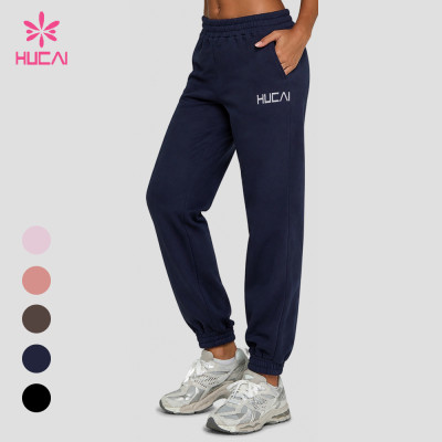 Custom Women's Tapered Joggers with Elastic Cuffs - Bulk and OEM Supply