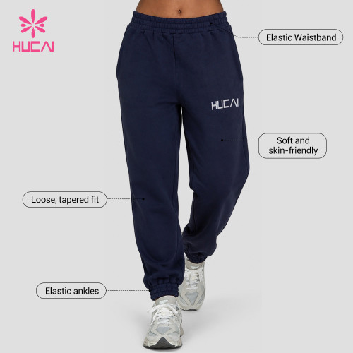 Custom Women's Tapered Joggers with Elastic Cuffs - Bulk and OEM Supply
