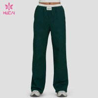 Custom Wide Leg Sweatpants with Double Layer Waistband - ODM Service