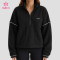 Custom Quarter Zip Fleece Jacket with Drop Shoulder for Activewear Brands