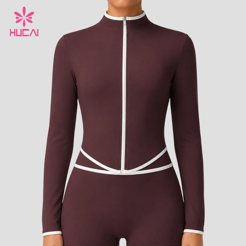 Custom Contrast Trim Track Jacket for Private Label Sportswear Lines