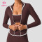 Custom Contrast Trim Track Jacket for Private Label Sportswear Lines