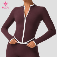 Custom Contrast Trim Track Jacket for Private Label Sportswear Lines