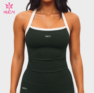 Custom Square Neck Cross Back Longline Bra Top for Activewear Labels