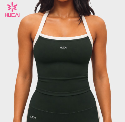 Custom Square Neck Cross Back Longline Bra Top for Activewear Labels