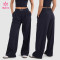 Custom Wide Leg Baggy Pants with Elastic Logo Waistband - OEM Program