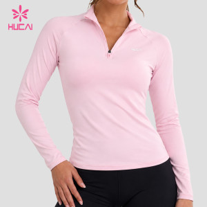 Custom Half Zip Long Sleeve Top with Raglan Sleeves for Private Label Brands