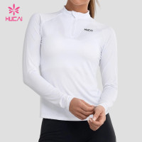 Custom Half Zip Long Sleeve Top with Raglan Sleeves for Private Label Brands