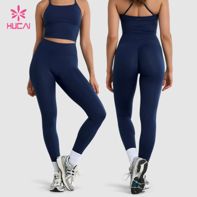 Custom High Waist Scrunch Leggings with Curved Back Seam for Gym Brands