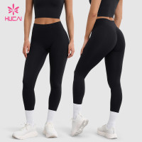 Custom High Waist Scrunch Leggings with Curved Back Seam for Gym Brands
