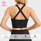 Custom Printed Animal Print Sports Bra with Cross Back for Labels